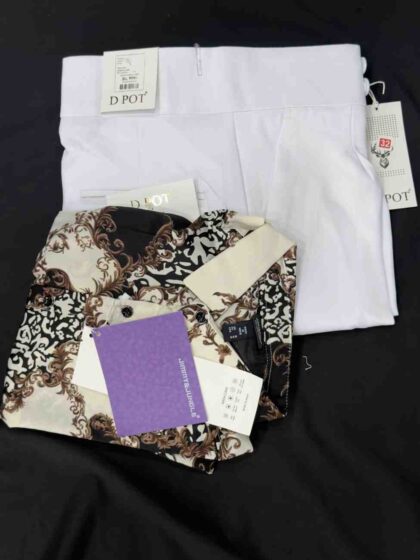 Mens Korean Style Floral Shirt With White Trouser COMBO